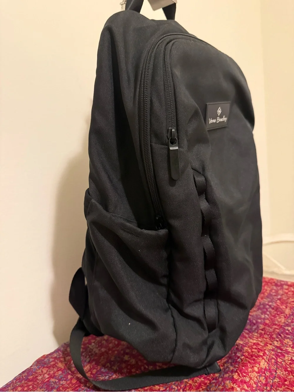 Vera Bradley Black Men's Backpack with Side Pockets